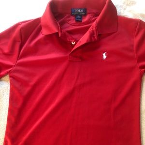 Boys Ralph Lauren Red Polo Shirt Medium (10-12)